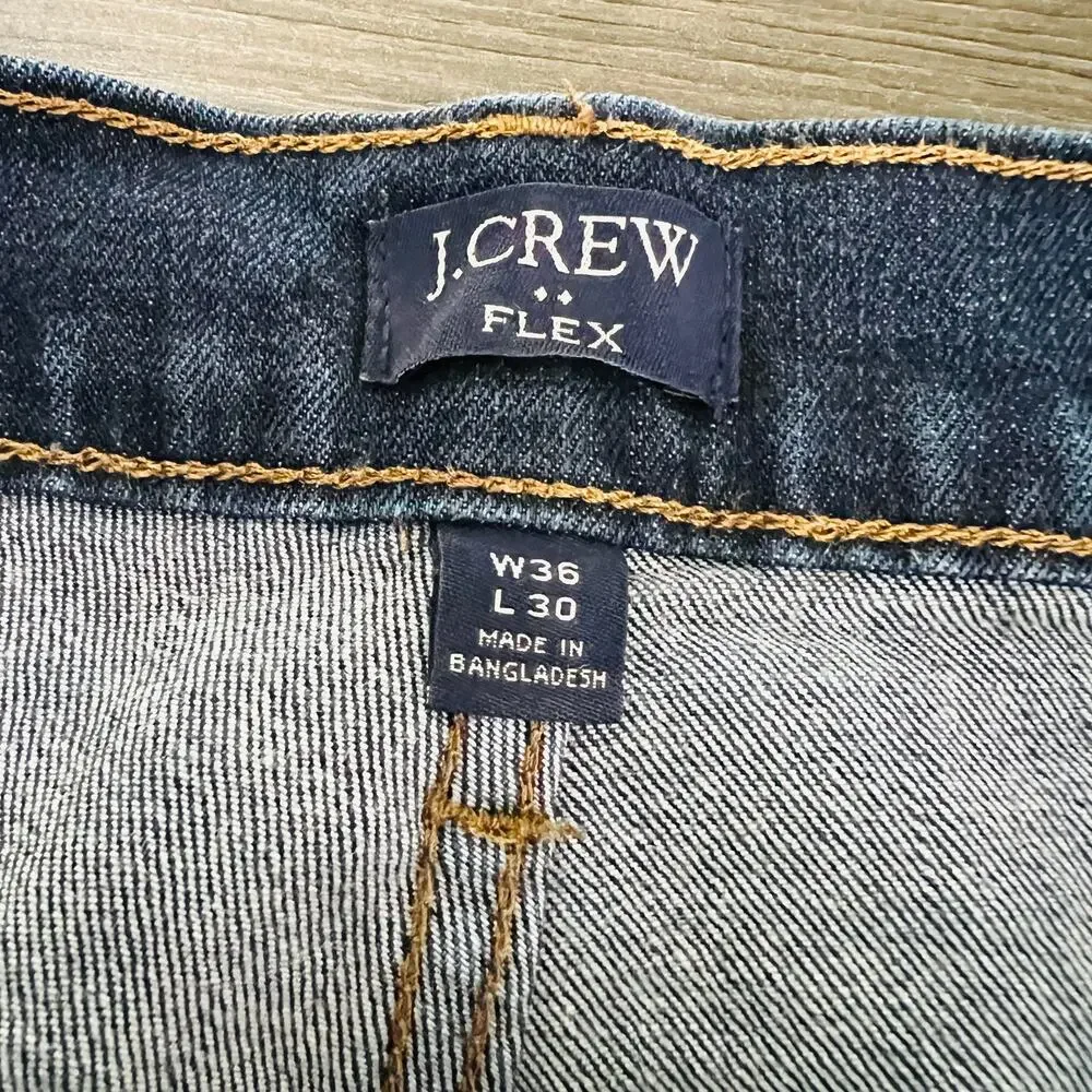 J Crew Jeans Men's 36X30 Blue Straight Leg Denim (Measures 36X29)
